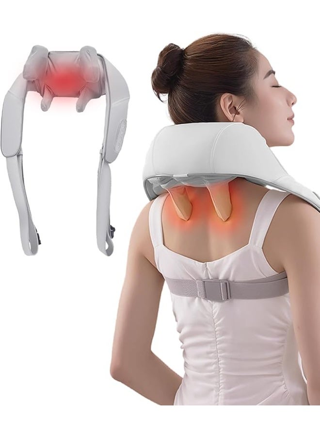Professional 6D Shiatsu Neck and Back Massager with Soothing Heat – Deep Tissue Kneading Massage for Shoulders, Waist, and Legs – Portable Pain Relief Device for Home & Office - Image 1